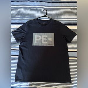 Perry Ellis Black Graphic T-Shirt